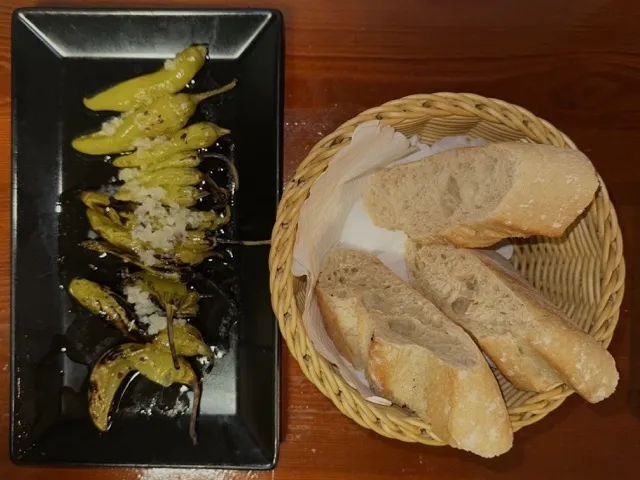Gegrillte Peperoni